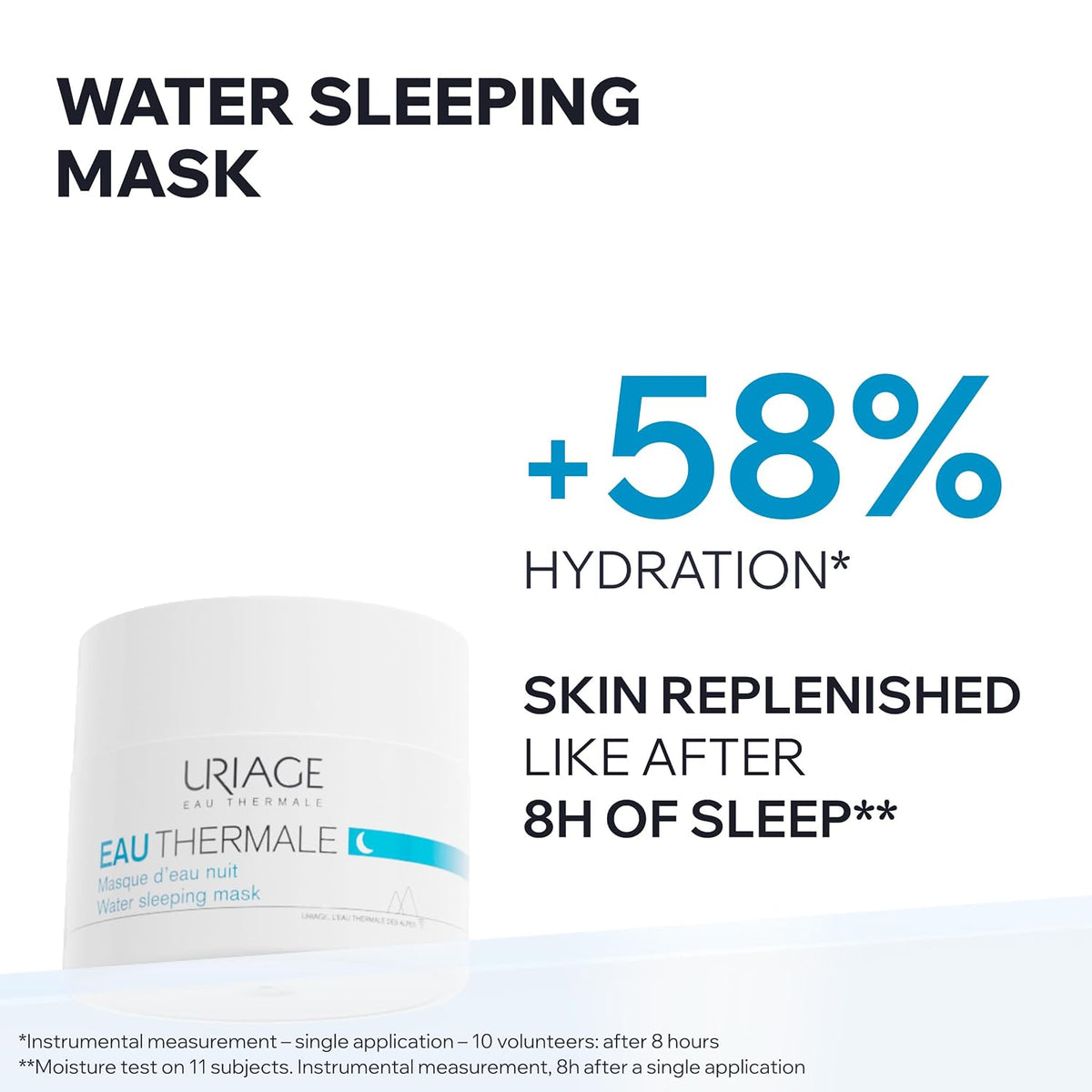 Uriage Eau Thermale Moisturizing Night Water Sleeping Face Mask, 50ml