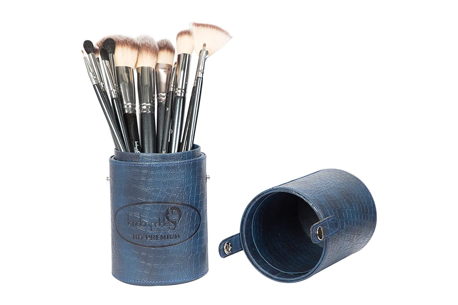 London Pride Cosmetics - Brush Holder Cylinder shaped Blue (Big)