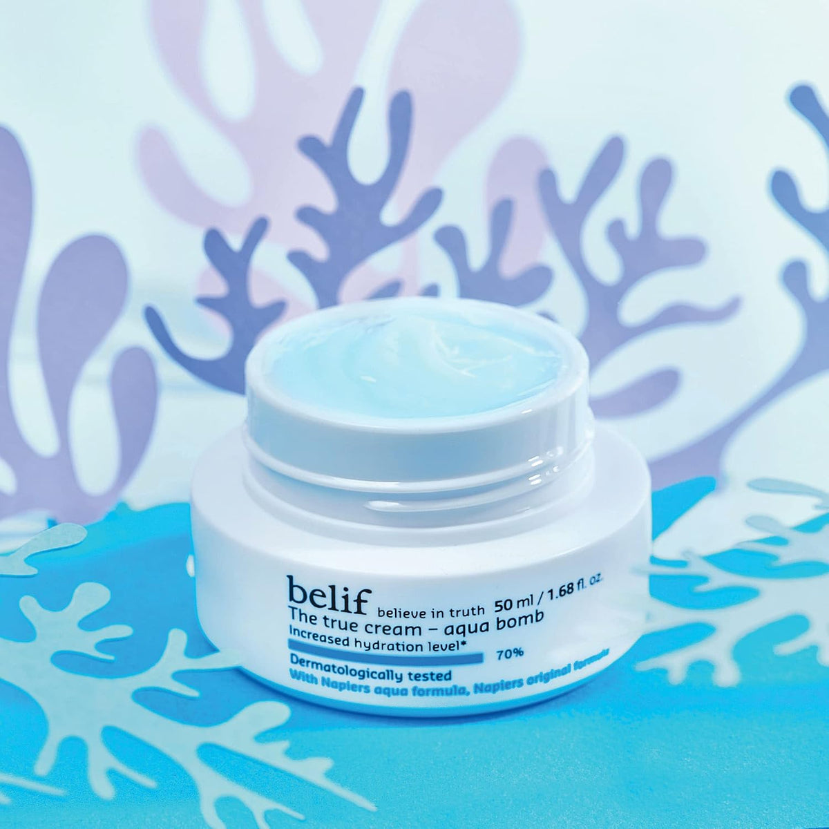 belif The True Cream Aqua Bomb | 48 hours long lasting Hydration | Ultra-Lightweight Gel-Cream Face Moisturizer | Hydrating Korean Skincare for Normal, Combinat