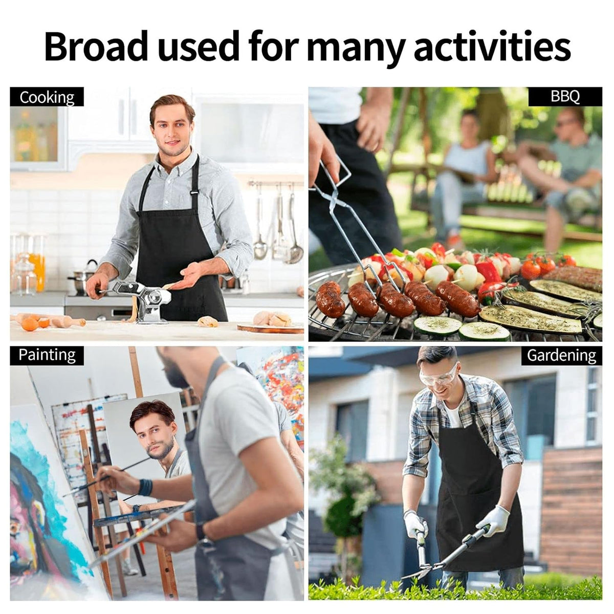 Country Over Party, Democracy Matters Apron for cooking with Pockets Women Men Kitchen Chef Funny Aprons