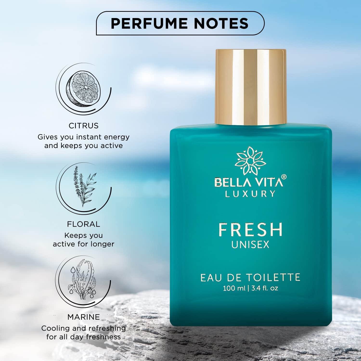 Bella Vita - Luxury Fresh Eau De Toilette - Unisex Perfume (100mL)