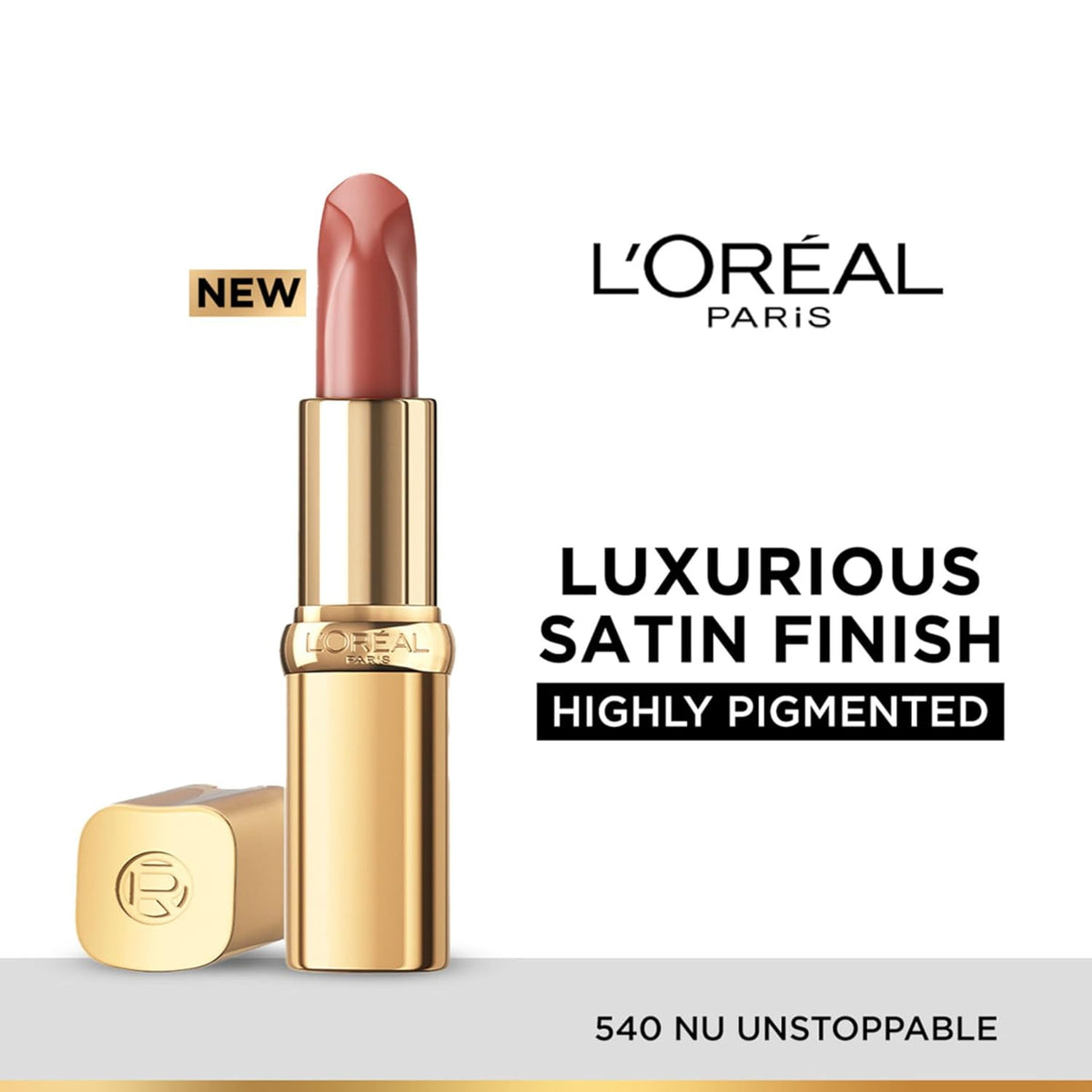 L'Oreal Paris Color Riche Satin Lipstick 601 Worth It, 4 Gm 601 Worth It 4.5 g (Pack of 1)