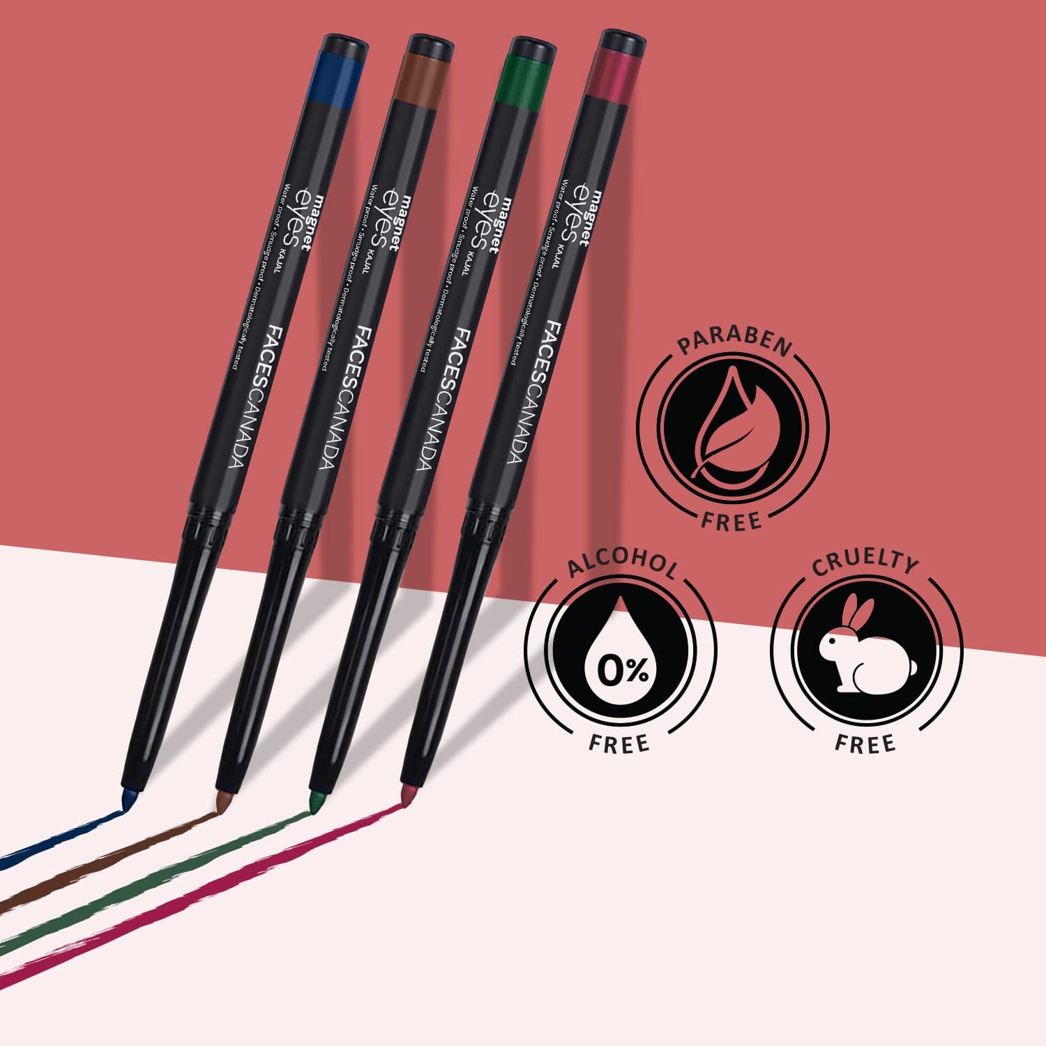 Faces - Magneteyes Color Kajal Pencil 12HR Waterproof Almond Oil