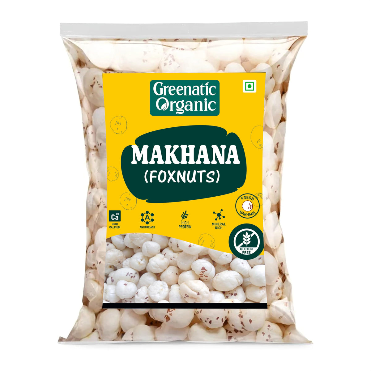 Foxnuts Makhana 200gm | Natural & Organic | Lotus Seeds | Rich in High Calcium | Mineral Rich | Antioxidant | Natural & Crunchy | High Protein | Direct from Tru