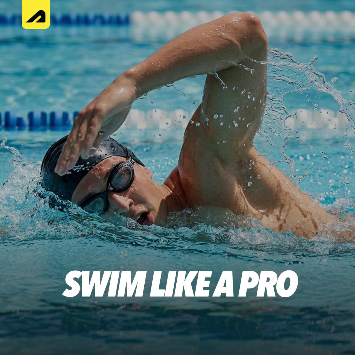 Boldfit Swimming Goggles for Men & Women with Adjustable Strap, Air Tight, for Adults - Classic Black