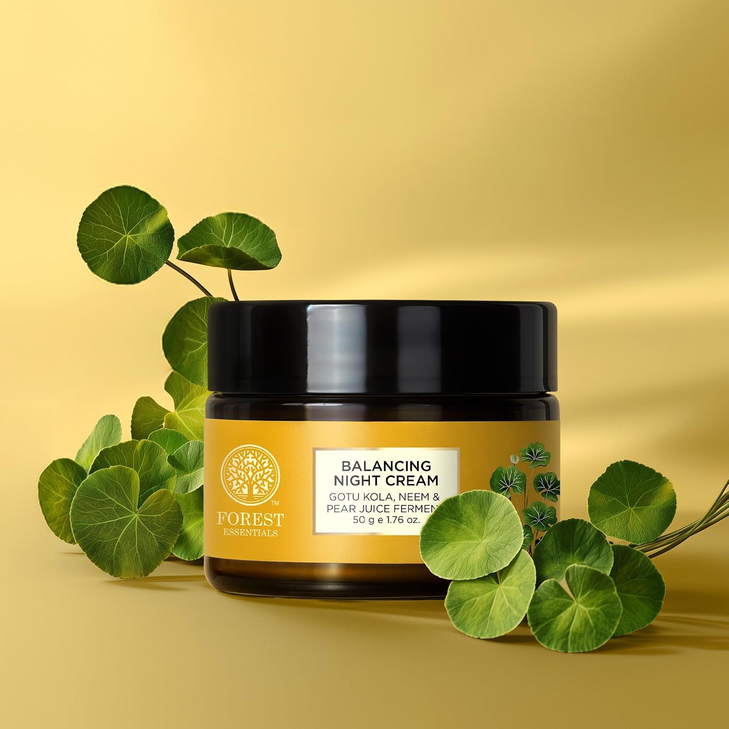 Forest Essentials Balancing Night Cream with Gotu Kola & Neem | Anti-Acne Face Cream | Moisturising | Controls sebum production | Improves skin elasticity