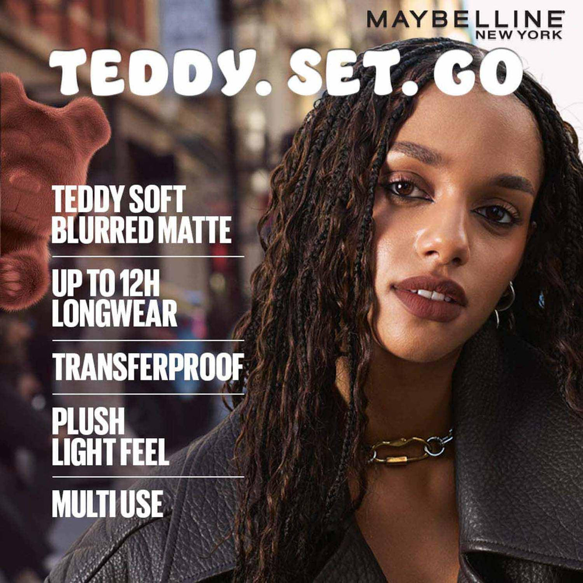 Maybelline New York Superstay Teddy Tint, Lip and Cheek Color, Heart Locket Heart Locket 5 ml (Pack of 1)