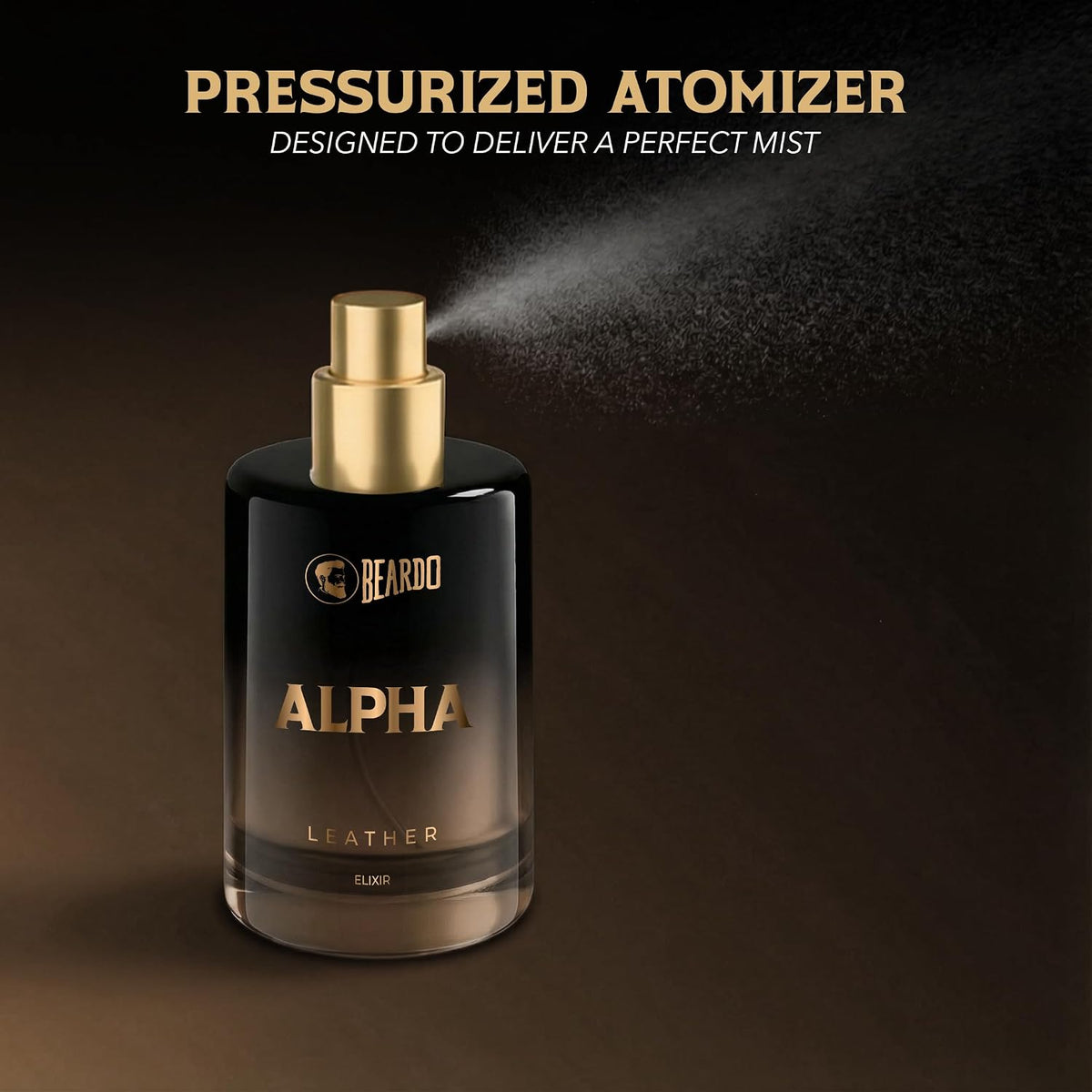 BEARDO Alpha Leather Elixir 30ml | Extrait De Parfum | Leathery Perfume For Men | Long Lasting Perfume | Premium Gift For Man | Gift For Husband | Boyfriend 30