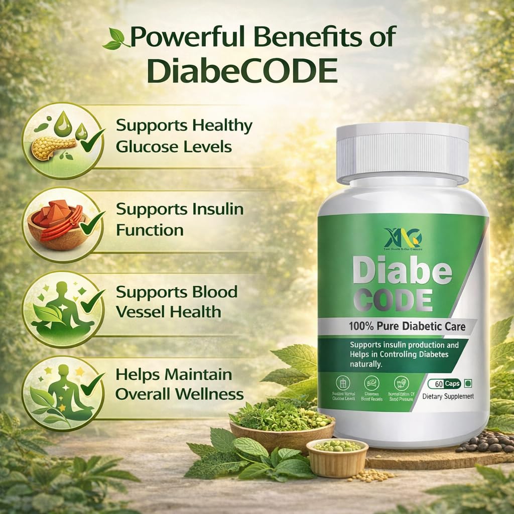ANC DiabeCode 750mg (60 Capsules) Support Endocrine Health & Diabetes Control Insulin Resistance | Supports Healthy Energy | Normalize Blood Sugar (DiabeCode)