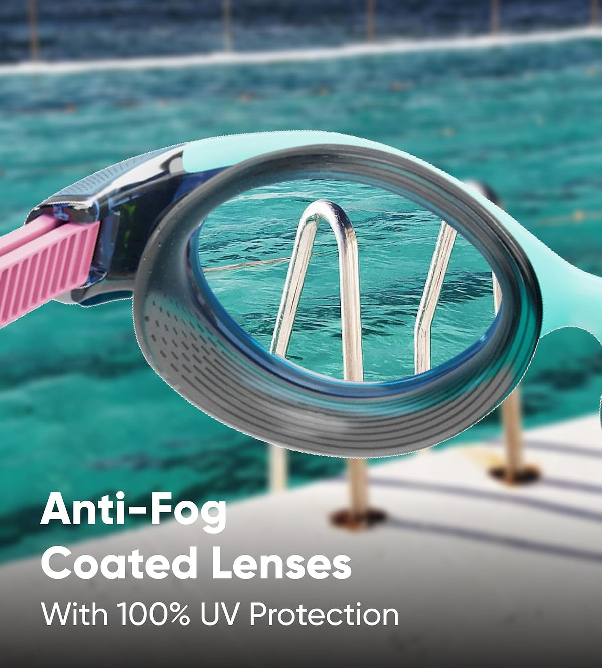 Speedo Women's Biofuse 2.0 Clear-Lens Goggles - Clear & Blue