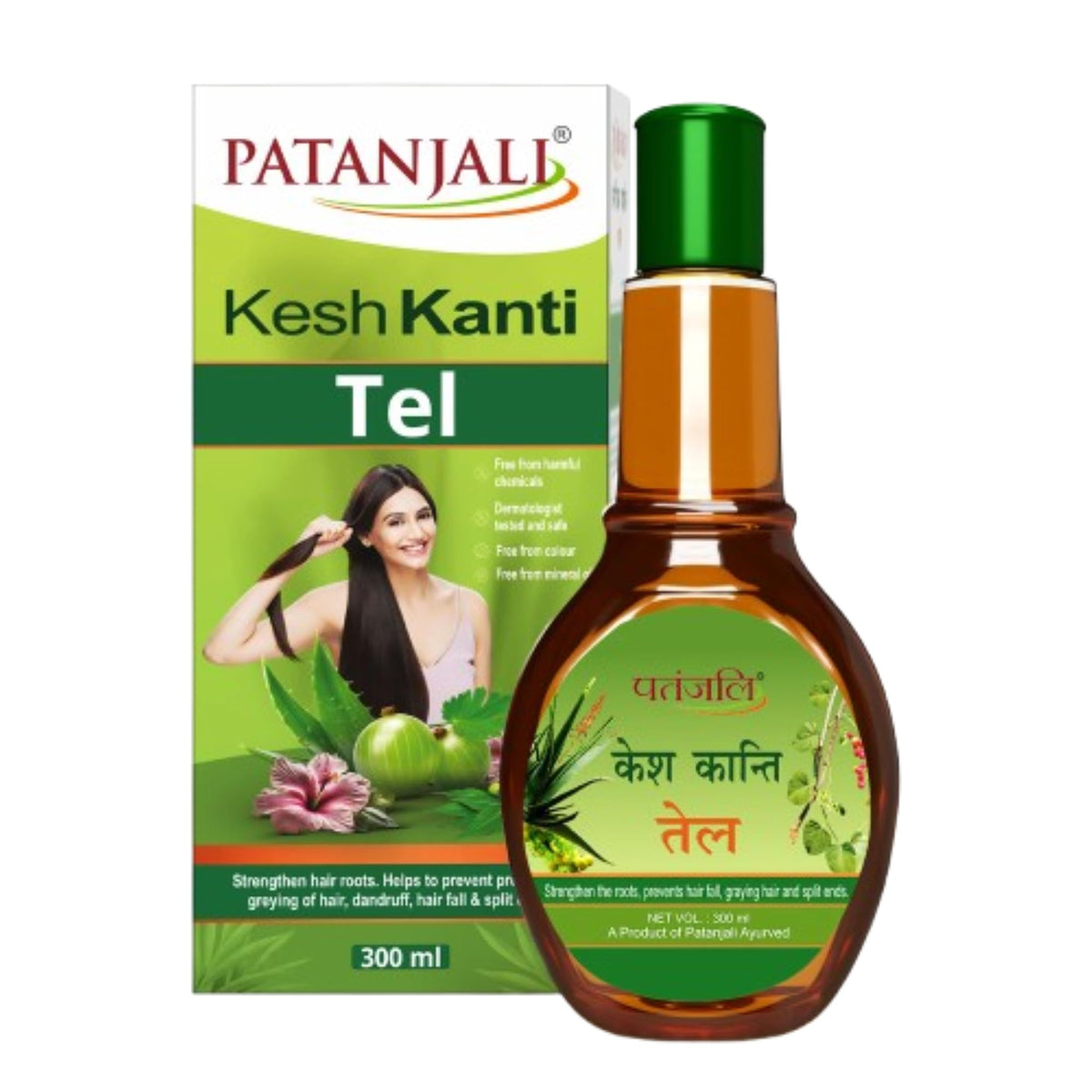 Patanjali Kesh Kanti Hair Oil, 300ml Aloe 300 ml (Pack of 1)