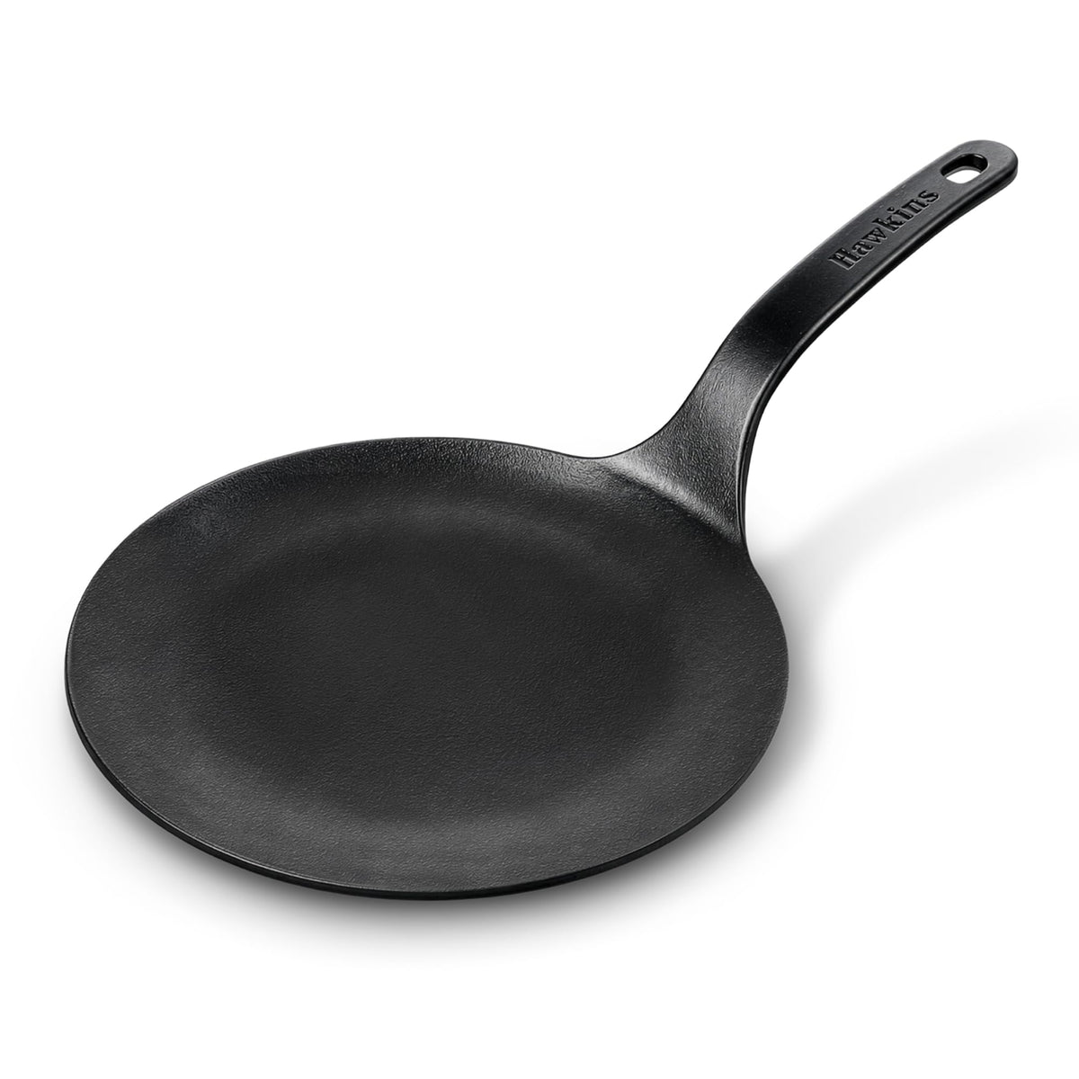 Hawkins Cast Iron Tava 26 cm | Pre-Seasoned | Naturally Nonstick | Works on Gas & Induction | One-Piece Heavy Cast Iron Flat Tawa for Roti, Paratha, Dosa & Chap