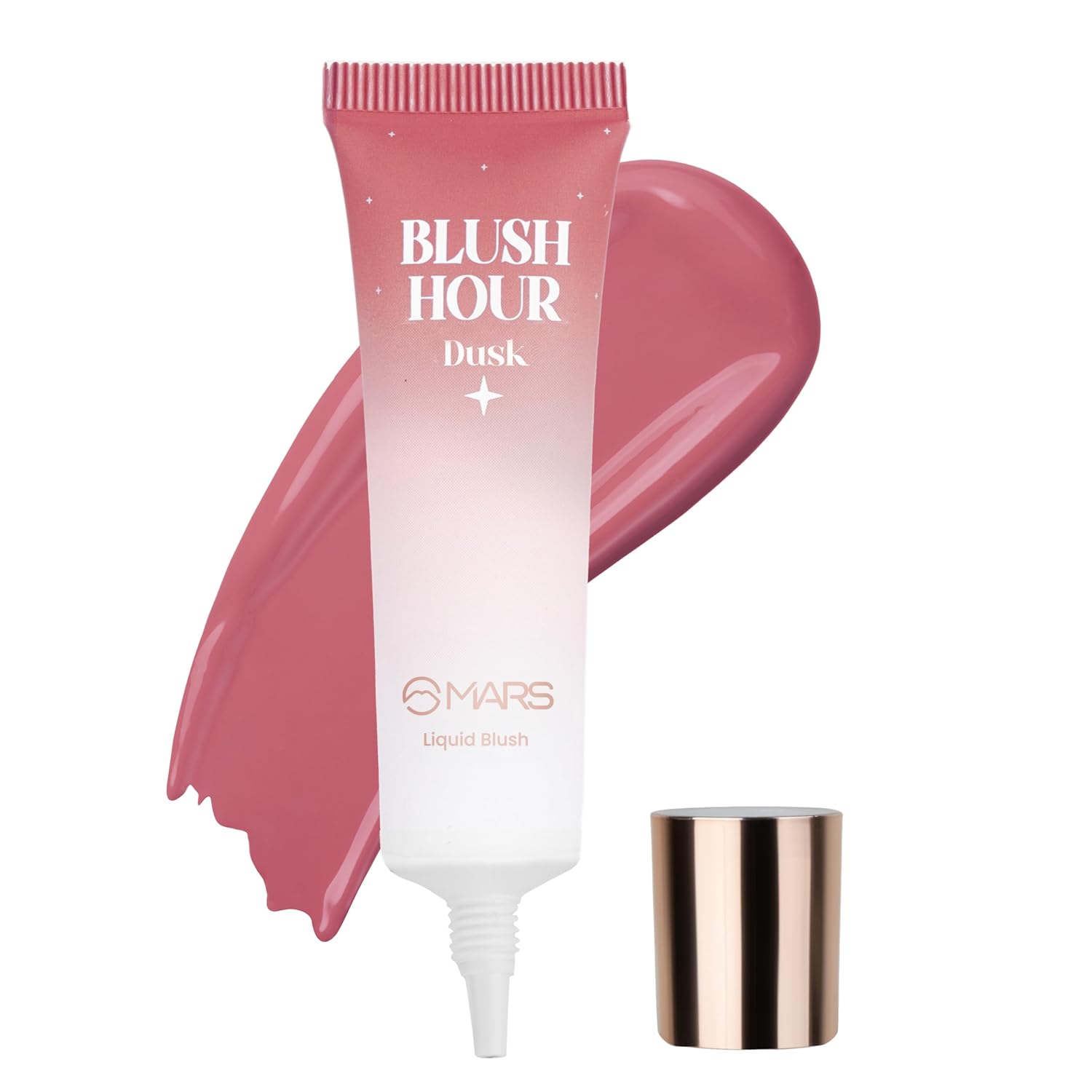 MARS Liquid Blush Hour (12 ml) (05-DUSK) | Dewy-Matte Finish | Highly Pigmented | Lightweight & Long-Lasting Formula | Effortless Application