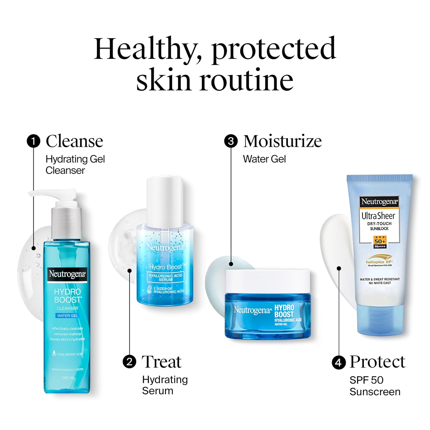 Neutrogena Ultrasheer Sunscreen SPF 50+ PA++++, Blue Light Protect, No White Cast, Water Resistant, Ultra Light & Non Sticky, Oily, Dry & Sensitive Skin, For Unisex, 80 Grams