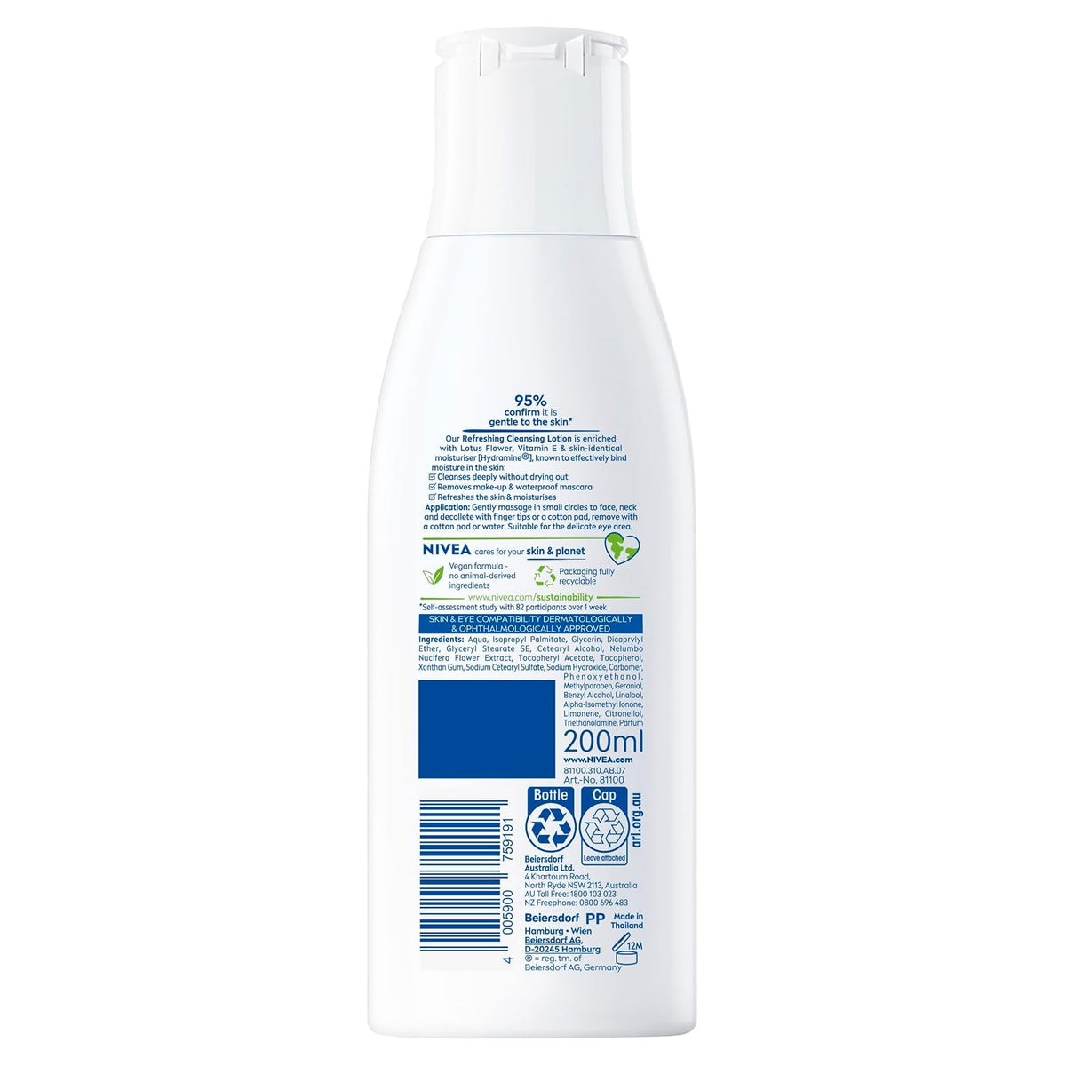 Nivea Visage Refreshing Cleansing Milk (200ml) Fresh 200 ml (Pack of 1)