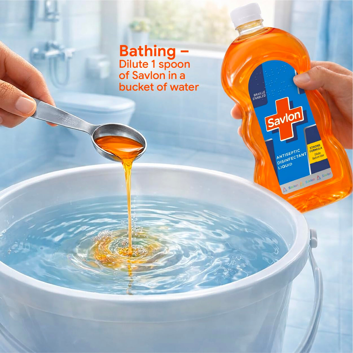 Savlon Antiseptic Disinfectant Liquid for First Aid, Personal Hygiene, and Home Hygiene - 1000ml