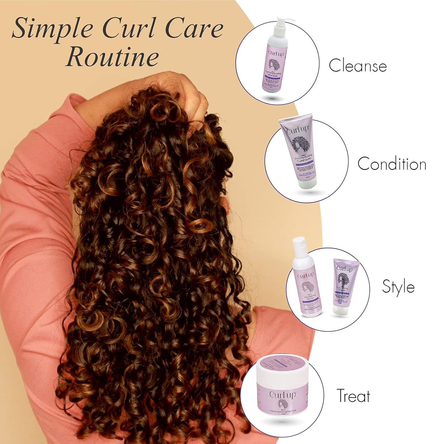 Curl Up Curl Hydrating Conditioner | For Frizzy, Wavy & Curly Hair | Sulphate Paraben & Silicone Free - 200 ML