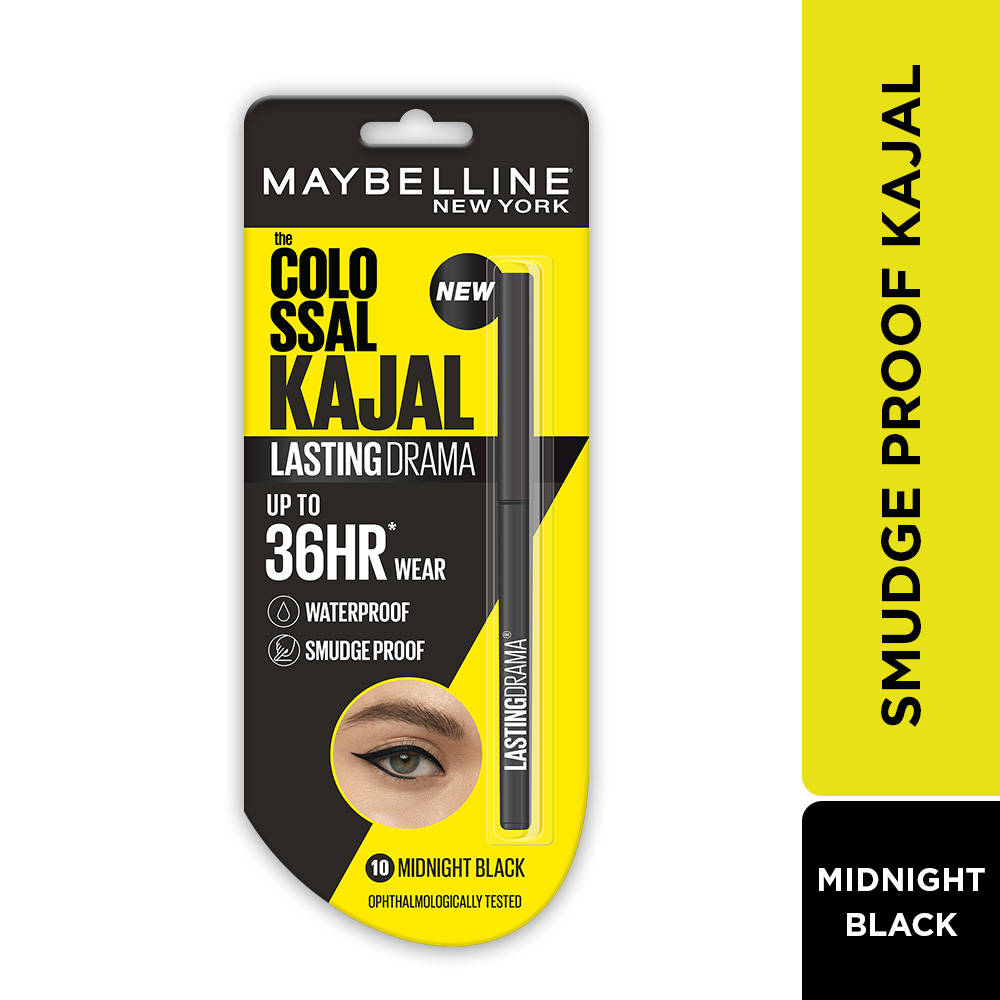 Maybelline New York Colossal Lasting Drama Kajal - Midnight Black (0.13g)