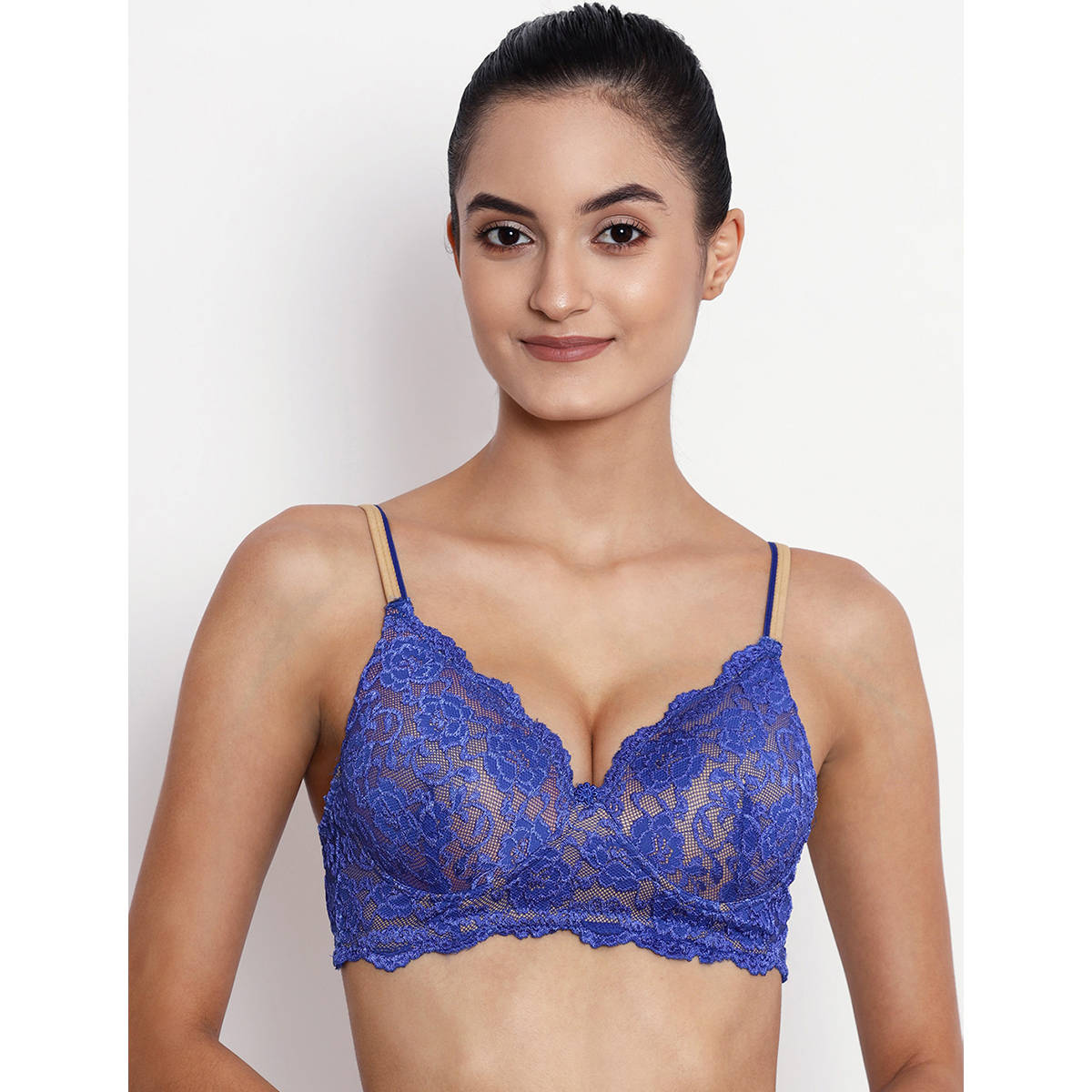 Abelino Heavily Padded Push-Up Bra - Blue (28B) · 28B