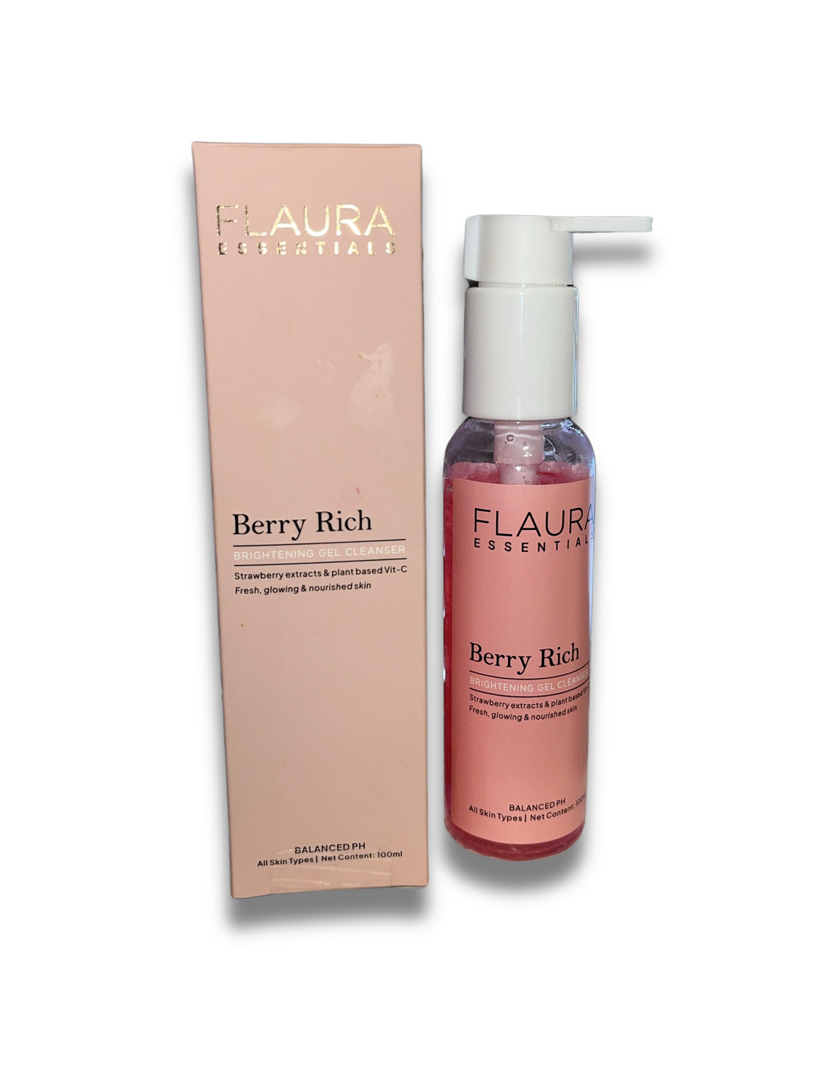 FLAURA ESSENTIALS Berry Rich Brightening Gel Cleanser 100ml
