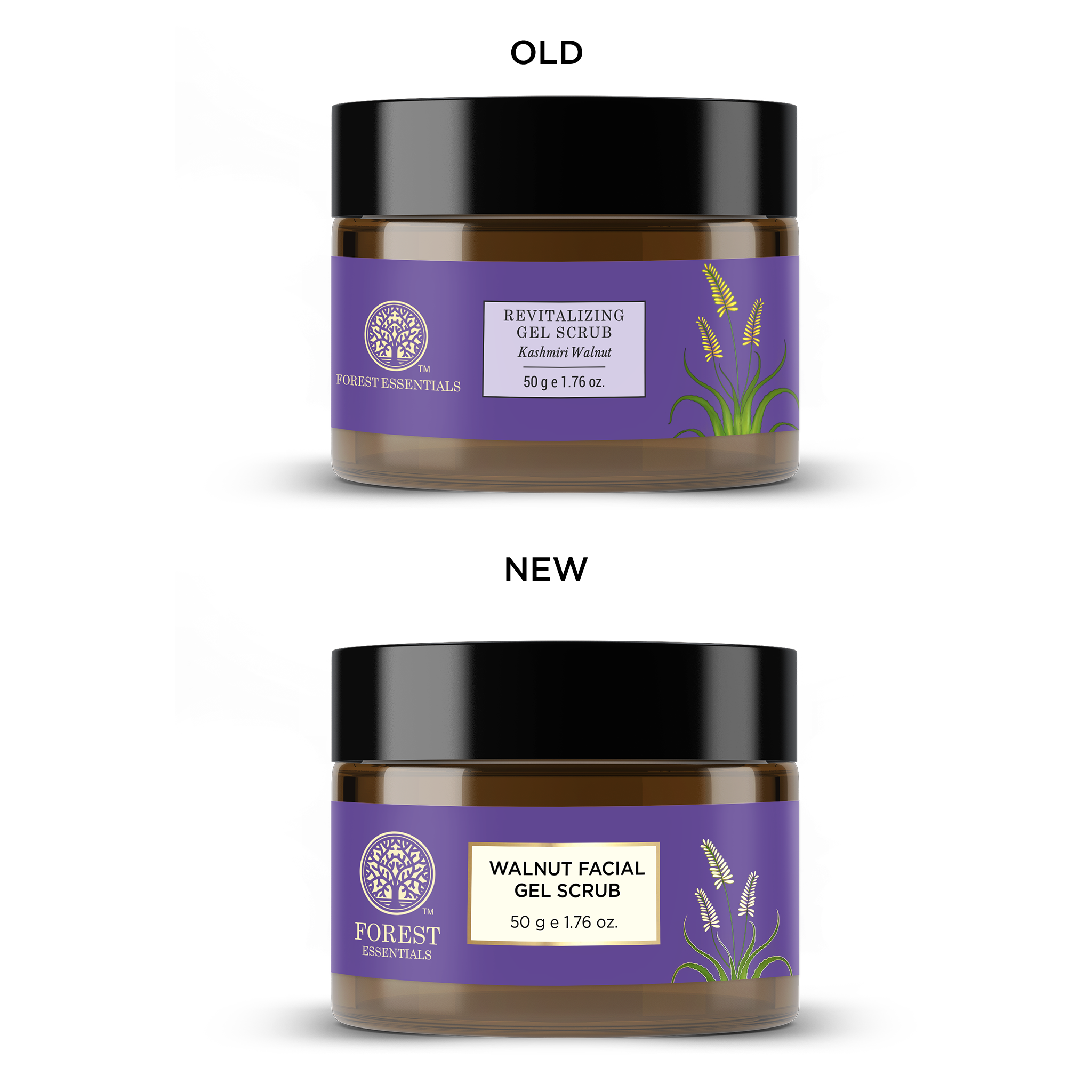 Forest Essentials Walnut Facial Gel Scrub Ayurvedic Tan Removal Walnut Scrub (50gm)