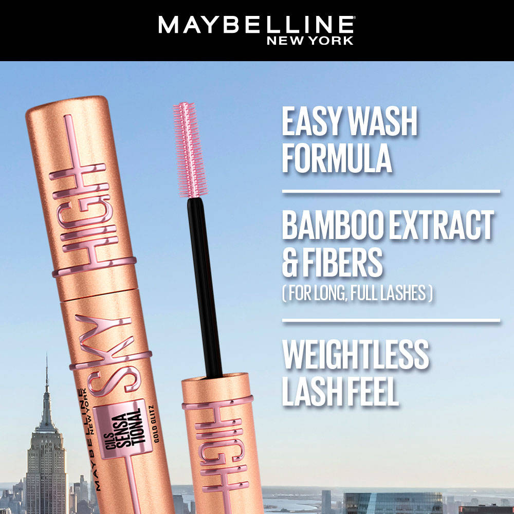 Maybelline New York Lash Sensational Sky High Mascara - Rosegold Glitz (7.2ml)