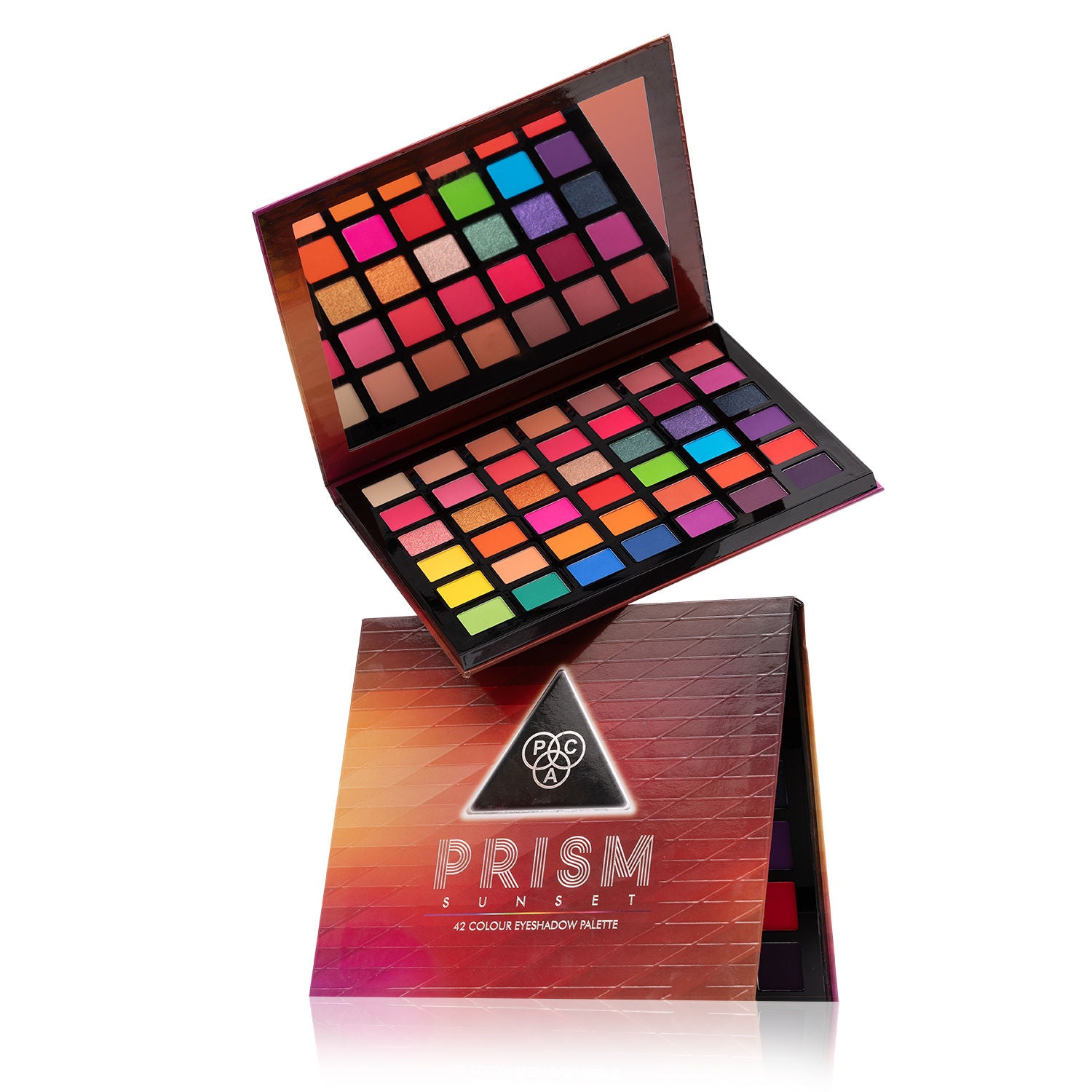 PAC Prism Eyeshadow Palette X42 Sunset - Intense Pigment Payoff, Blendable Formula, Mattes & Shimmer (1.2g)