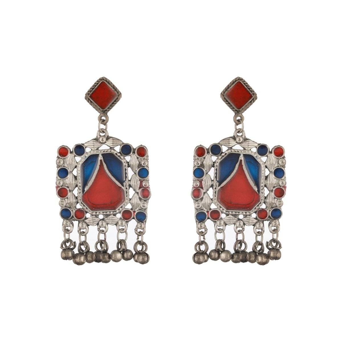 Aatmana Women Multi-Color Square Drop Earrings
