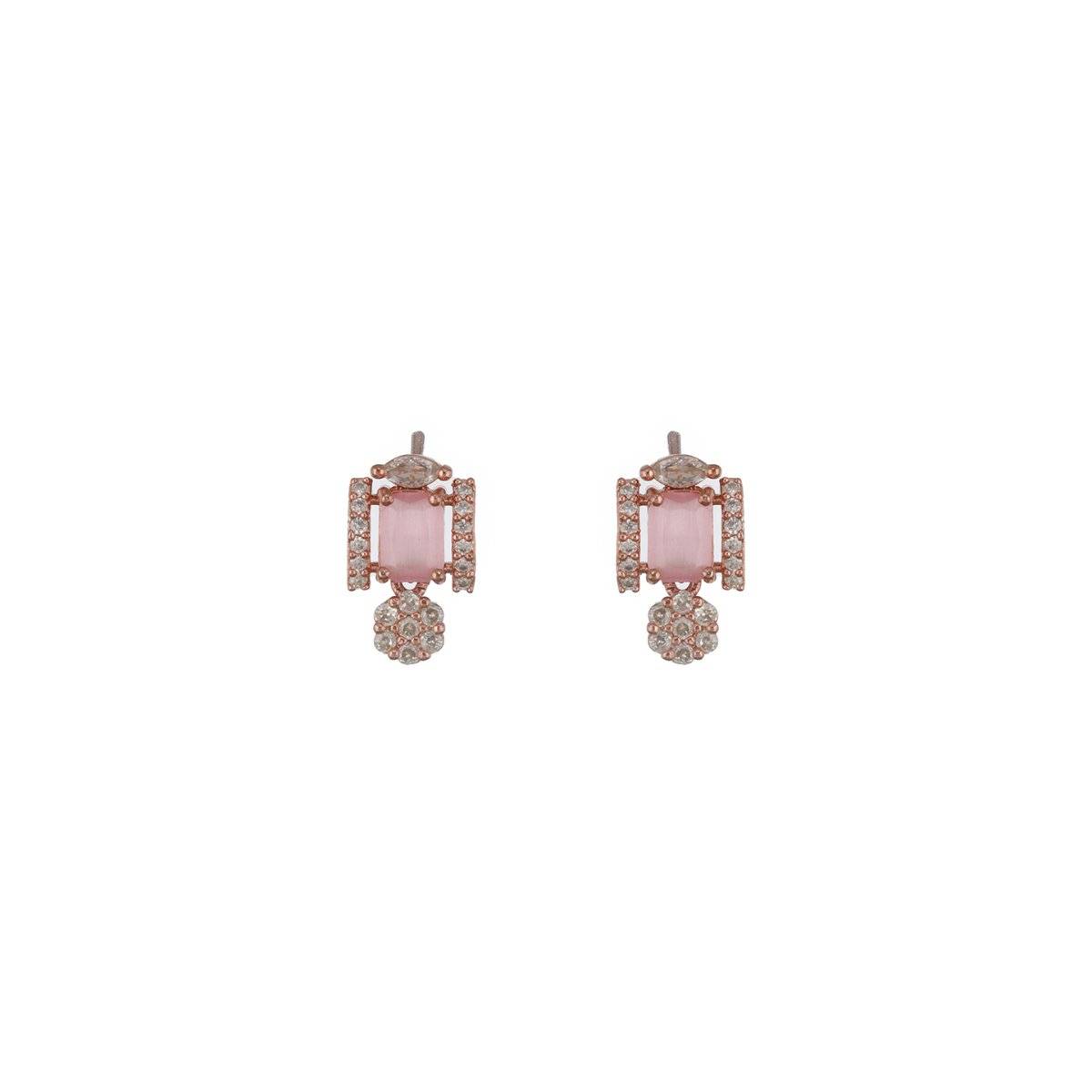 Aatmana Women Contemporary Stud Earrings Pack Of 2