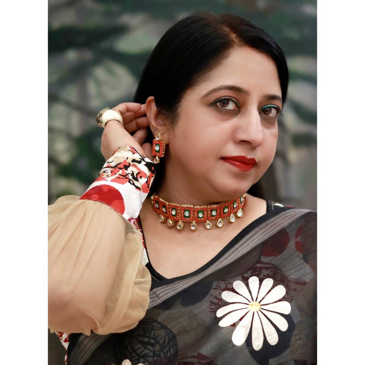 Aatmana Gold-Plated Kundan-Studded Jewellery Set