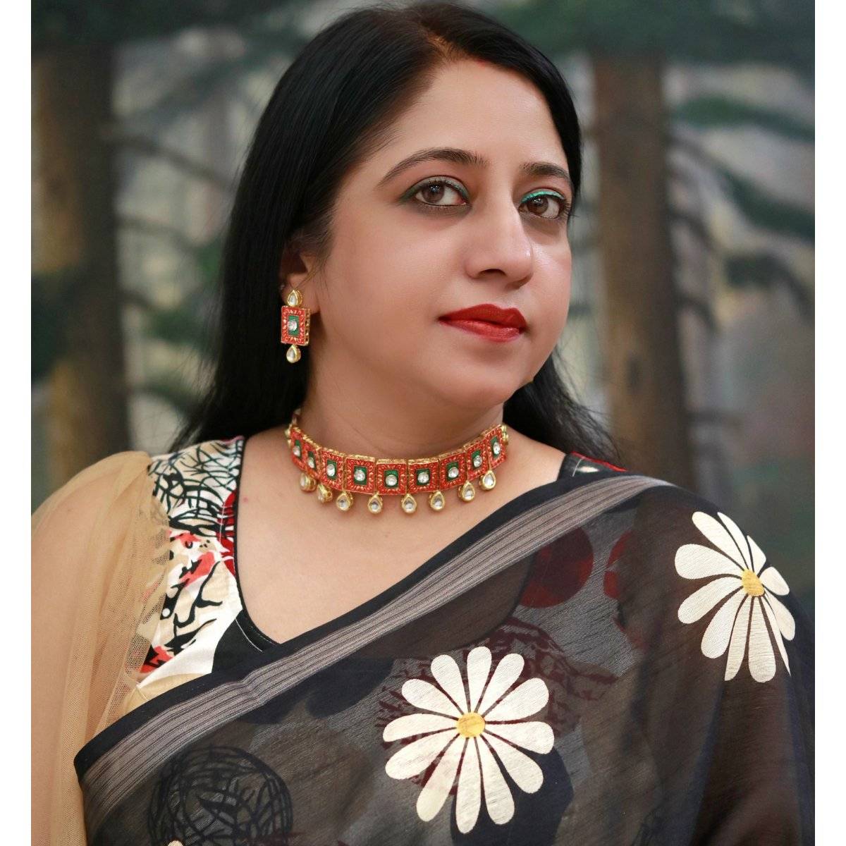 Aatmana Gold-Plated Kundan-Studded Jewellery Set
