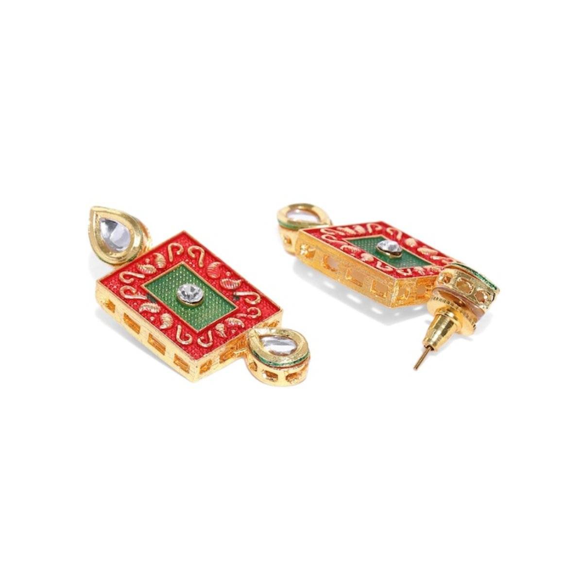 Aatmana Gold-Plated Kundan-Studded Jewellery Set