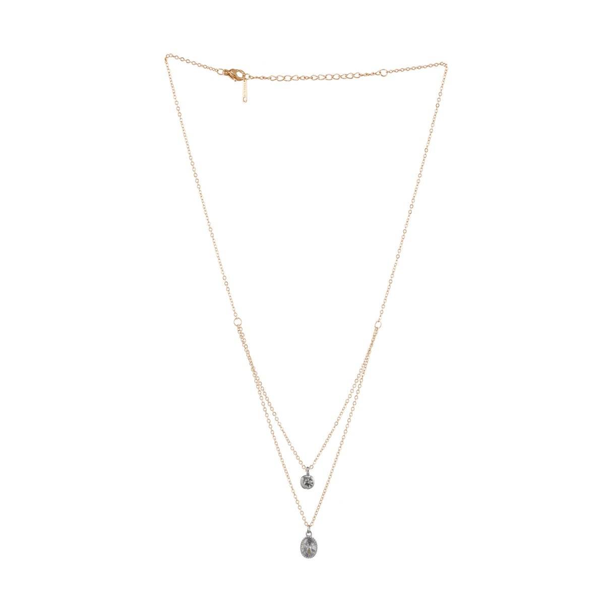 Aatmana Gold-Plated Cubic Zirconia-Studded Layered Necklace