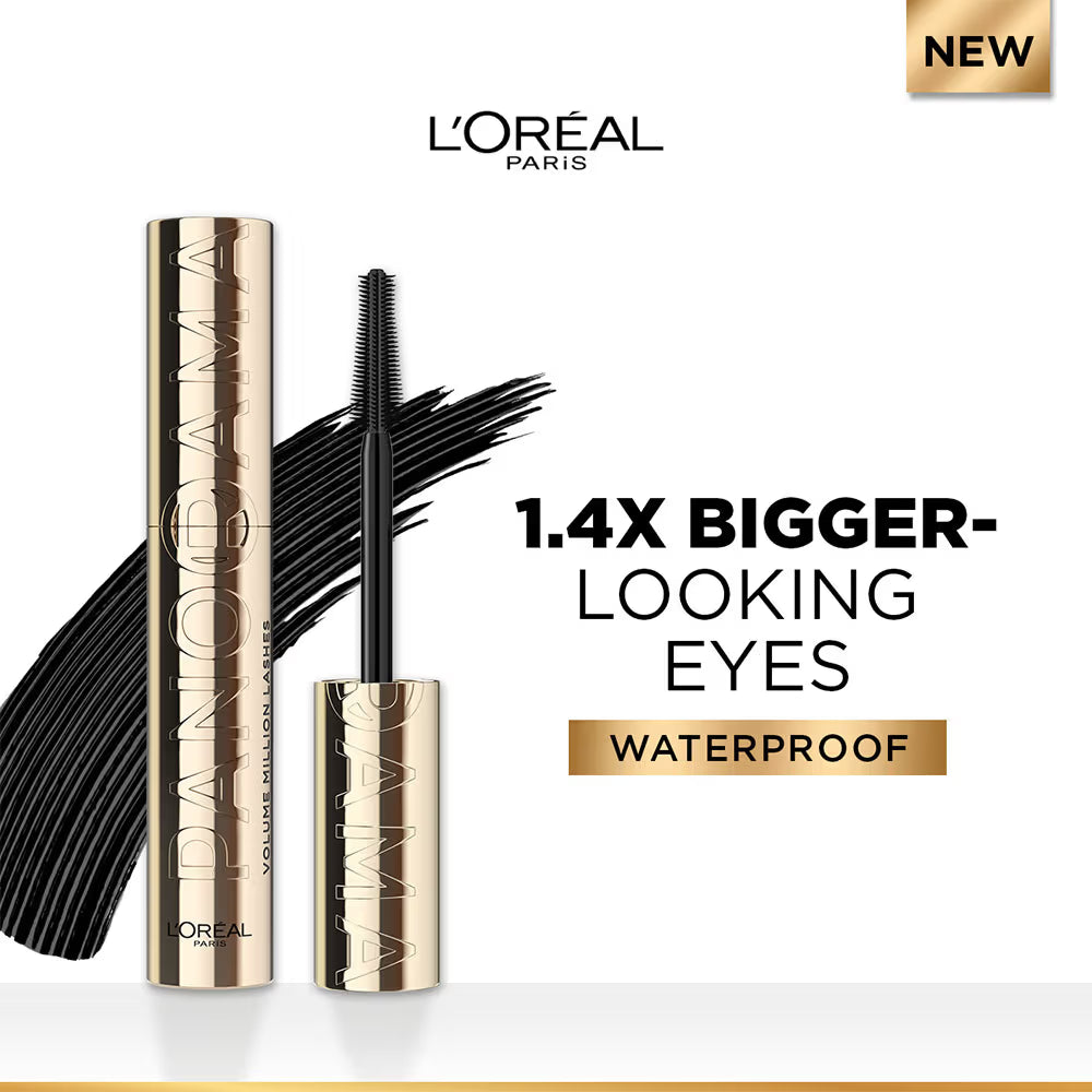 Loreal Paris - Voluminous Panorama Waterproof Mascara Volumizing, Clump Free, Smudge free (9.4ml)