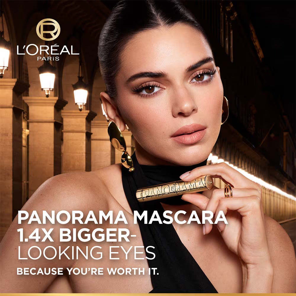 Loreal Paris - Voluminous Panorama Waterproof Mascara Volumizing, Clump Free, Smudge free (9.4ml)