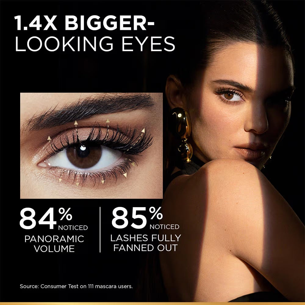 Loreal Paris - Voluminous Panorama Waterproof Mascara Volumizing, Clump Free, Smudge free (9.4ml)