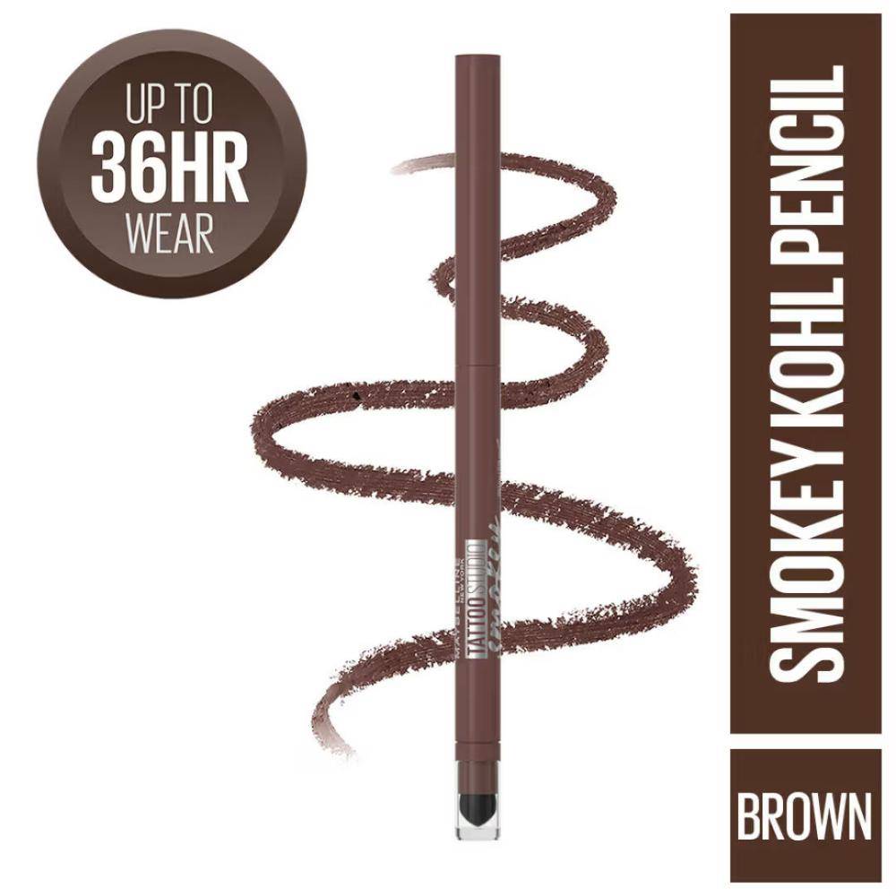 Maybelline New York Tattoostudio Smokey Eye Kohl Gel Pencil Eyeliner Smokey Black (0.28 g) · Smokey Black