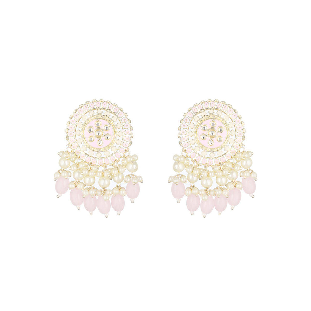 Aatmana Gold-Plated Contemporary Drop Earrings