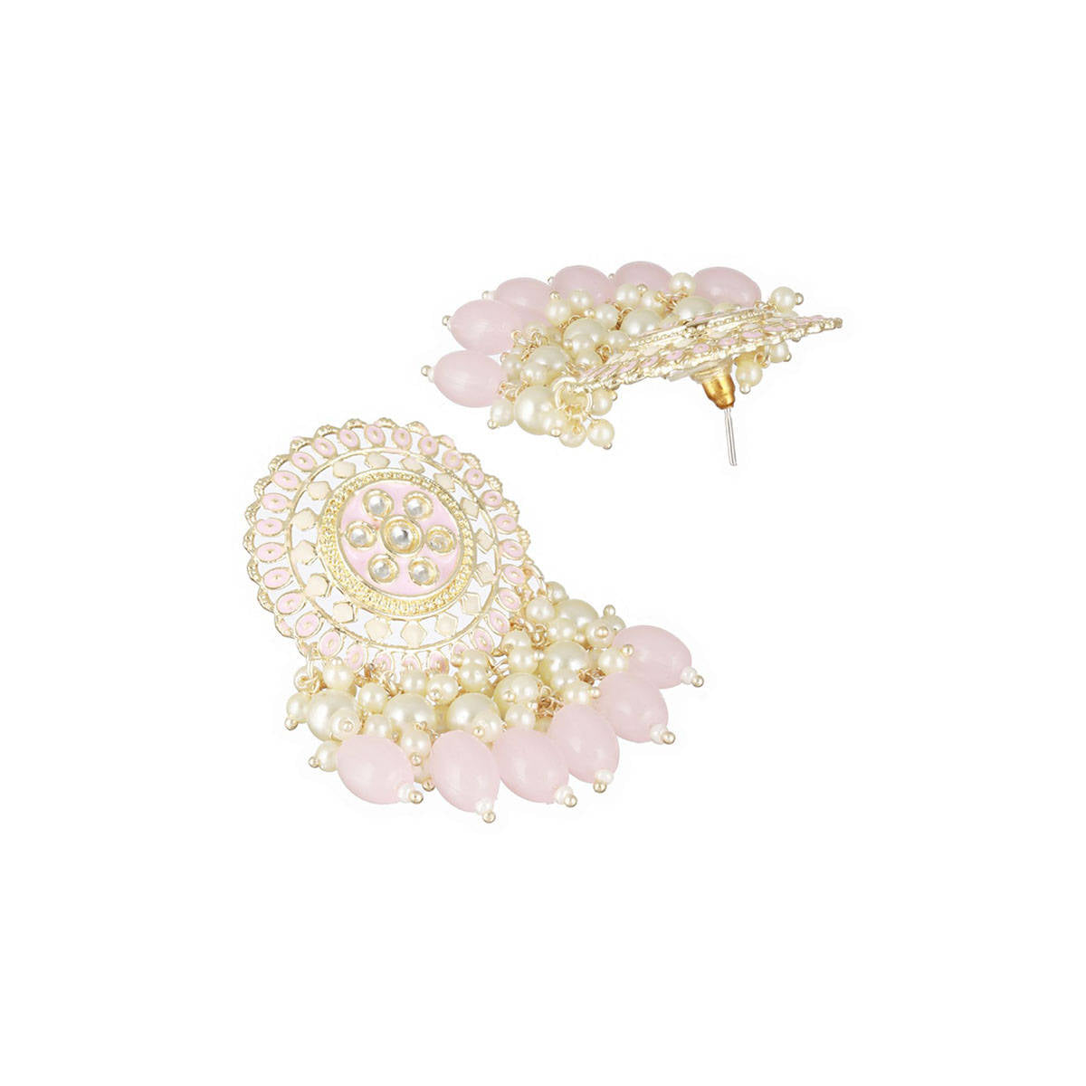 Aatmana Gold-Plated Contemporary Drop Earrings