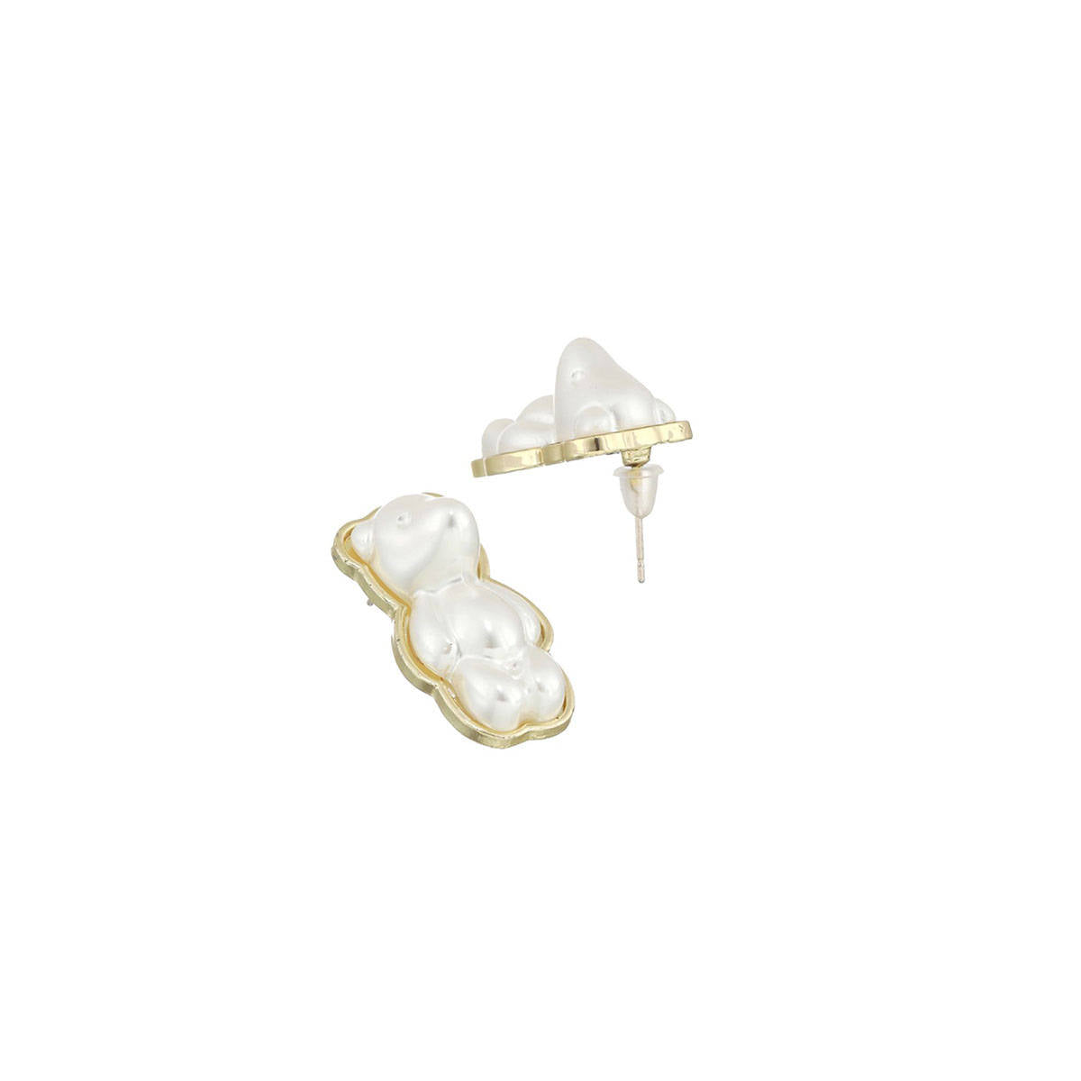 Aatmana Gold-Plated Teddy Bear Stud Earrings