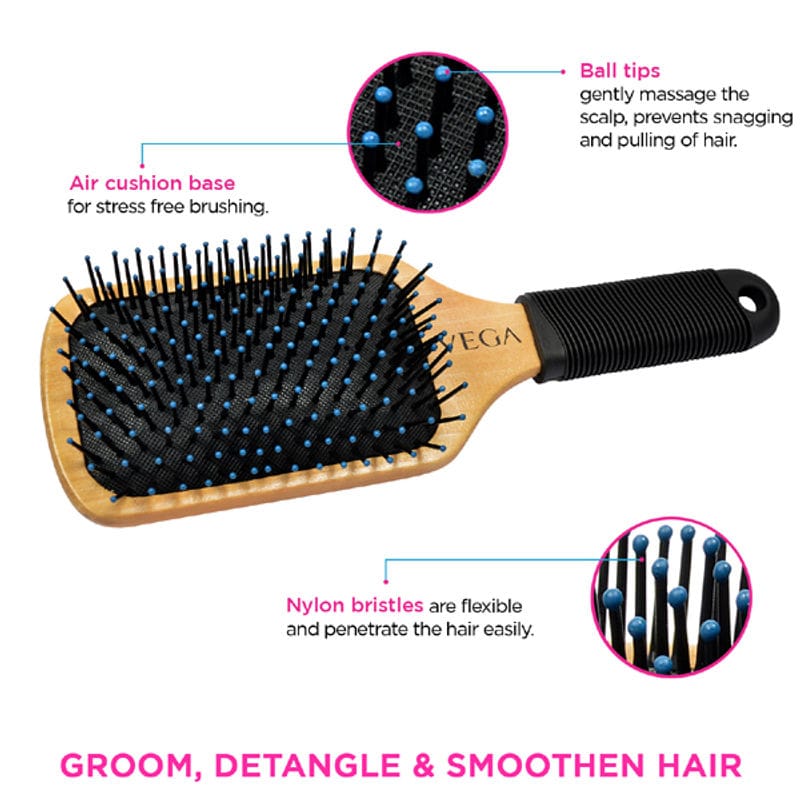 VEGA - Premium Collection Hair Brush - (E1-PB)