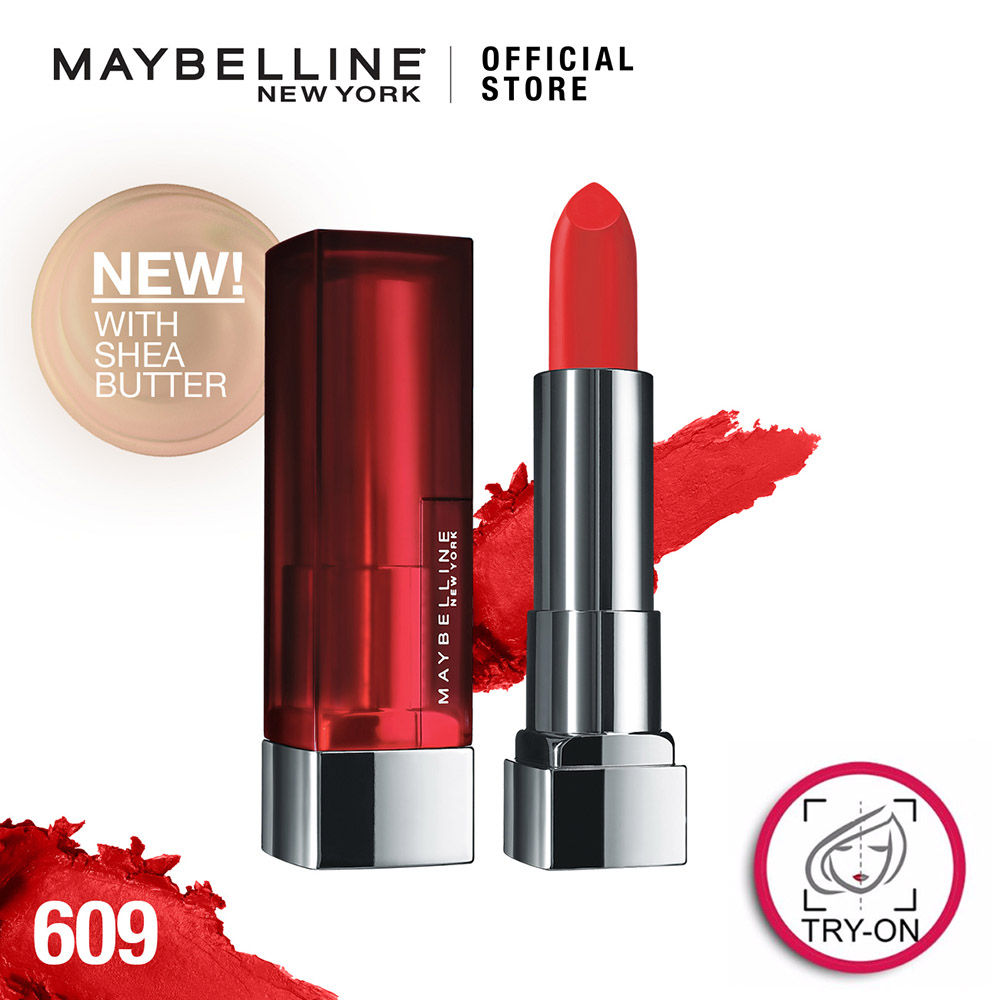 Maybelline New York Creamy Matte Lipstick - 609 Dynamite Red