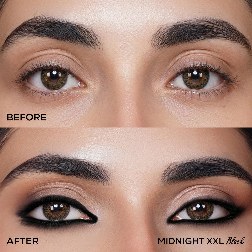 Renee Cosmetics Midnight XXL Waterproof, Smudge-Proof Kohl With Sharpener - Black 1.5g (0.1g)
