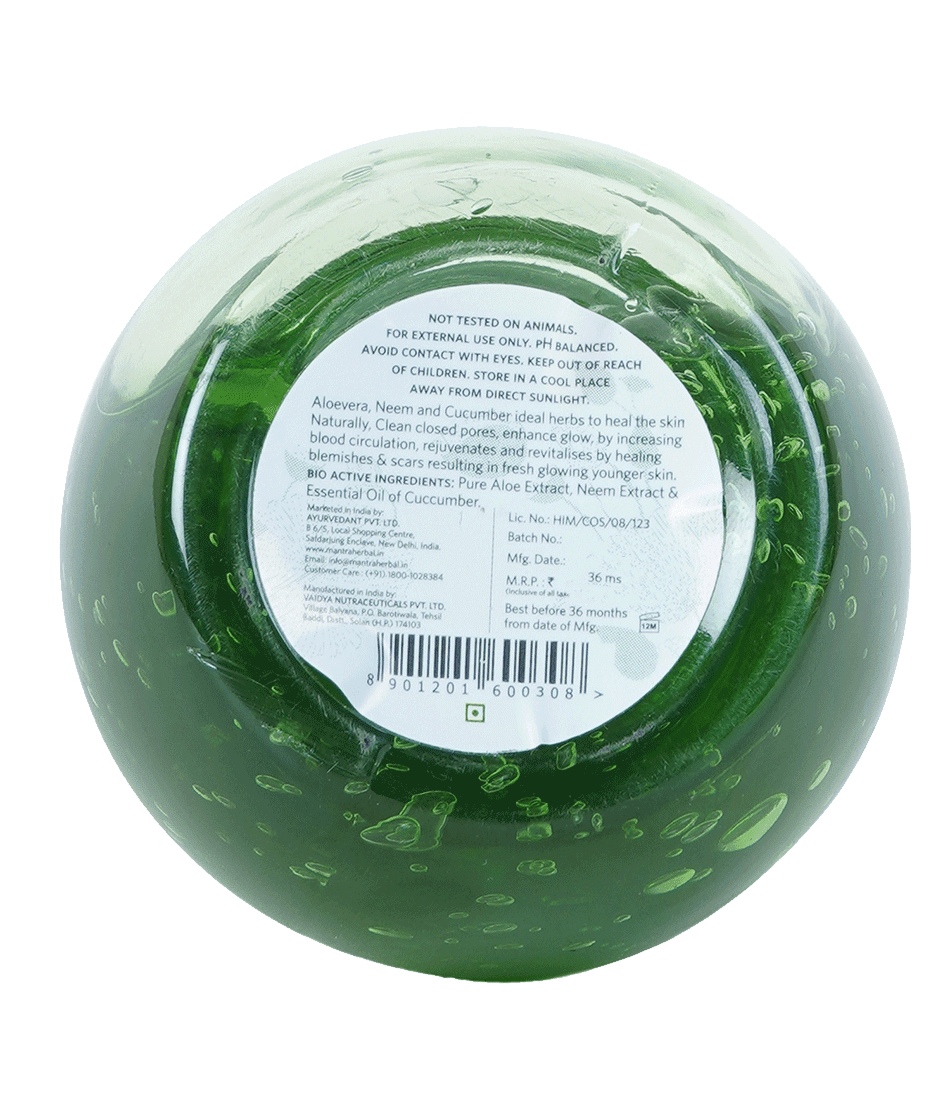 Mantra - FACE GEL REVIVE & RESTORE PURE ALOE NEEM & CUCUMBER (100g) - Unbox
