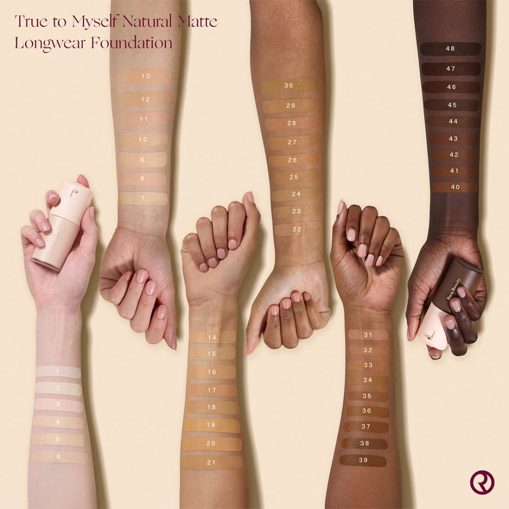 Rare Beauty True To Myself Natural Matte Longwear Foundation - 7 Light Warm (30ml)