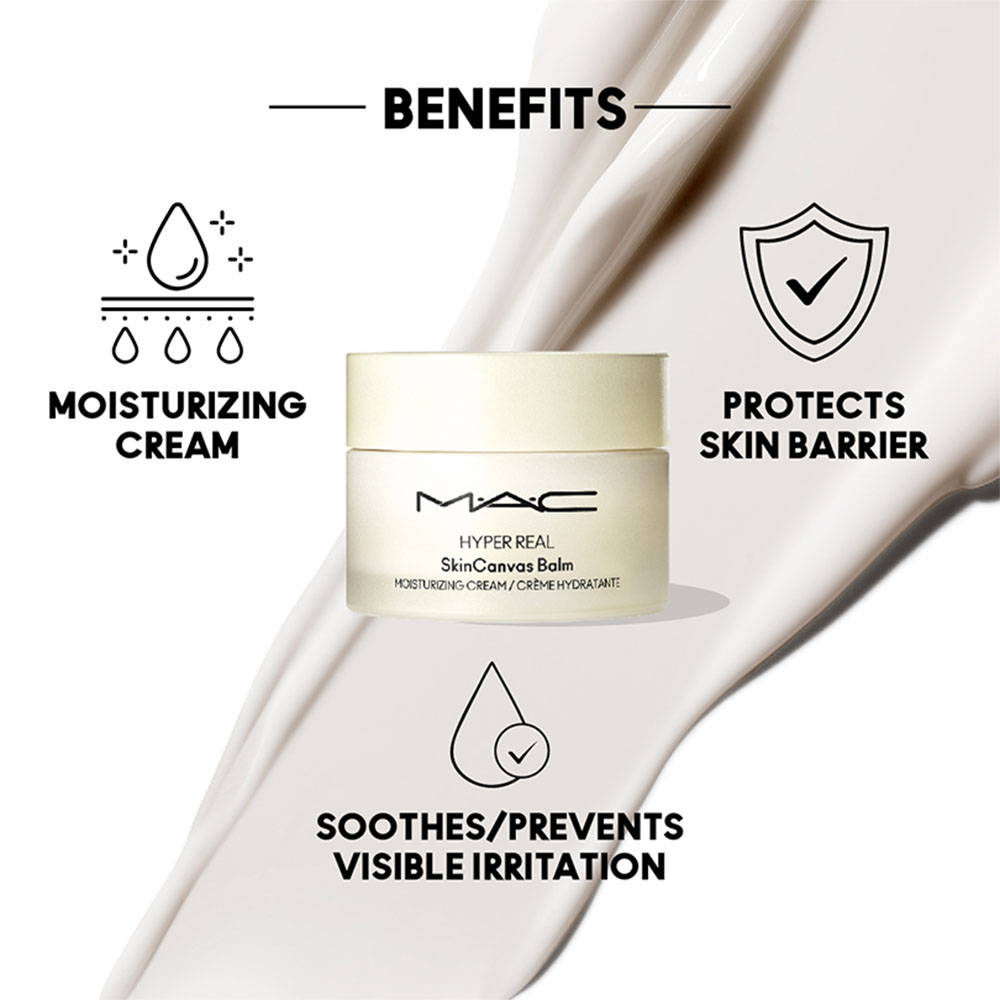 M.A.C Hyper Real Skincanvas Balm Moisturizer With Niacinamide, Hyaluronic Acid & Ceramide