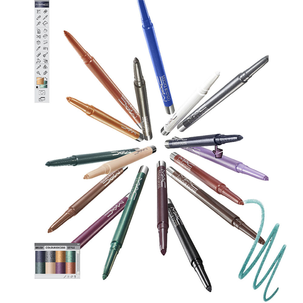 M.A.C. Colour Excess Gel Pencil Waterproof Eye Liner- Glide Or Die Kajal (1 gms)