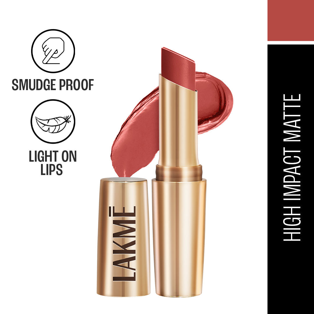 Lakme 9 To 5 Powerplay Priming Matte Lipstick For 16Hr Intense Matte , Red Velvet