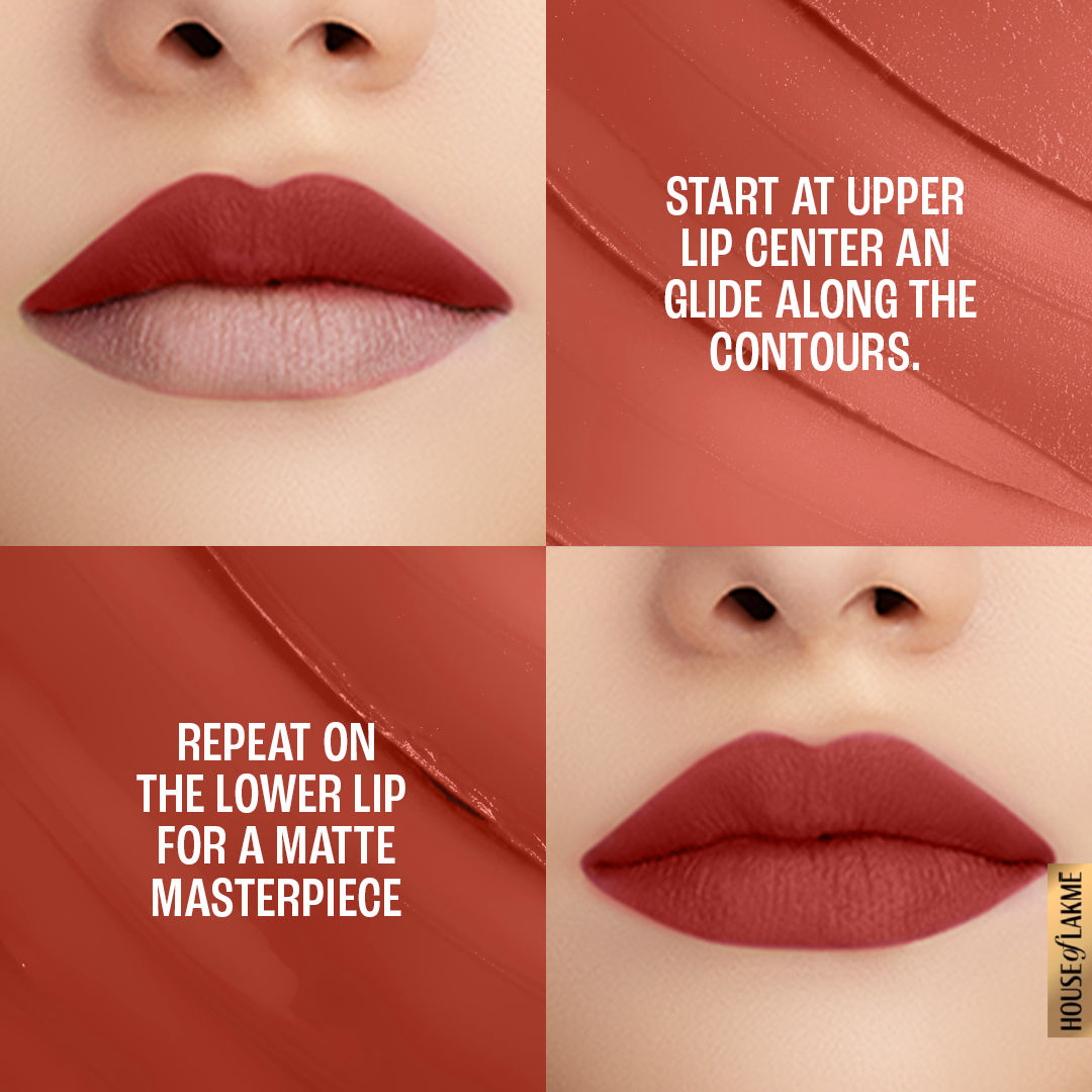 Lakme 9 To 5 Powerplay Priming Matte Lipstick For 16Hr Intense Matte , Red Velvet