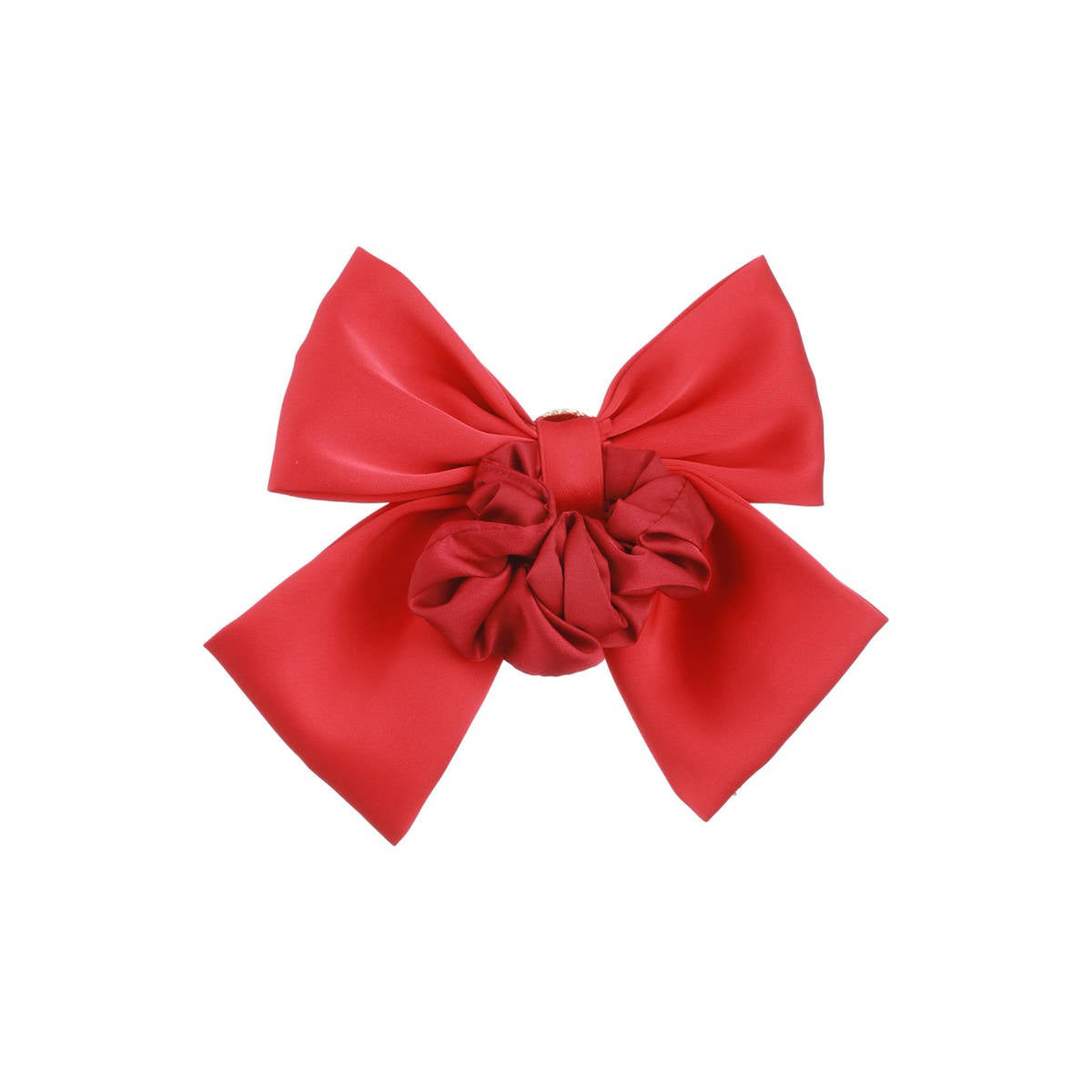 Aatmana Red Cz Studded Embellished Ponytail Hair Scrunchies